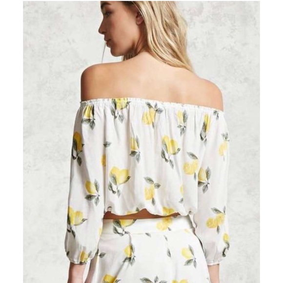 Lemon Off-Shoulder Top - Picture 4 of 4